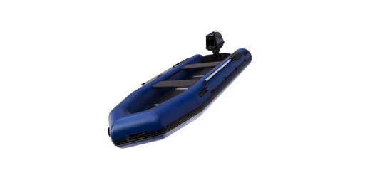 Inflatable boat with outboard motor